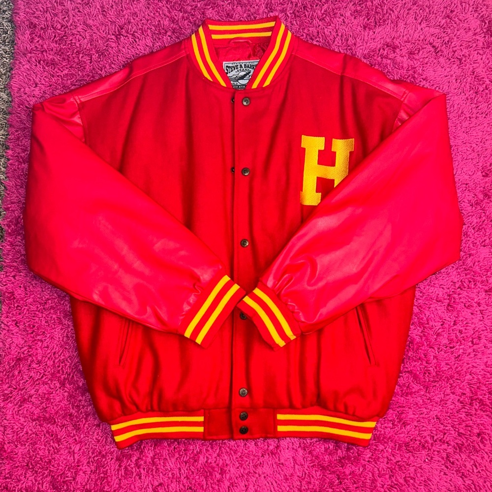 Steve & Barry's Red Jacket with Yellow Trim